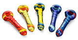 Calvo ''Signature Spoon'' Glass Smoking Pipe - Yellow/Orange