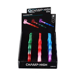 Champ High ''Seahorse'' Metal Smoking Pipe - Purple/Blue