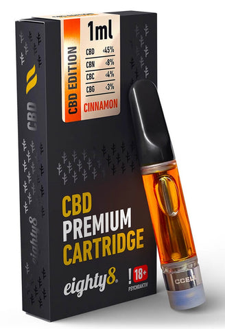 Eighty8 CBD Oil Cartridge 45% - Cinnamon Sorbet