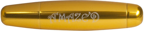 Red Eye ''Amazed'' Smoking Pipe - Gold