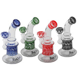 Black Leaf Black Glass Bubbler