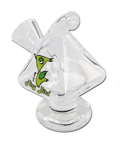 Black Leaf 'Tiny Bird Pyramid' One Hit Bubbler - Puff Puff Palace