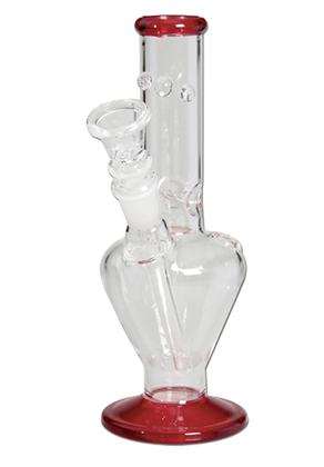 Glass Mini Icebong - Red - Puff Puff Palace