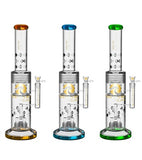 Tsunami Barrel Shower Head Drum Honeycomb Bong - Puff Puff Palace