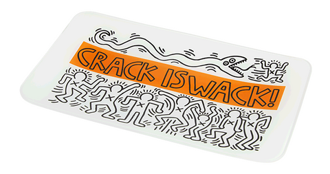 Keith Haring Rolling Tray - Crack is Wack - Puff Puff Palace